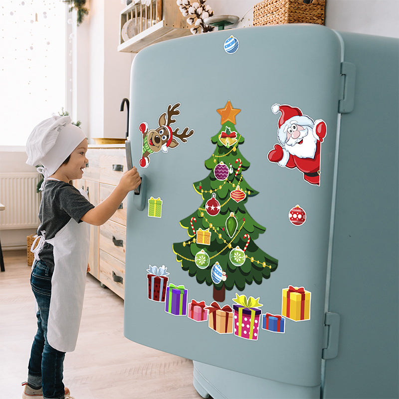 (🎅Xmas Sale 49% OFF) - 🎄Christmas 3D Cartoon Magnetic Sticker