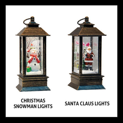 🎄Christmas Promotion 50% OFF🎁Christmas Glowing Interior Water-filled Small Wind Lantern