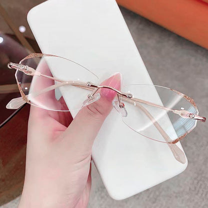 🔥New Arrival -49% OFF🔥Pousbo® Fashionable Anti-blue Light Rimless Reading Glasses