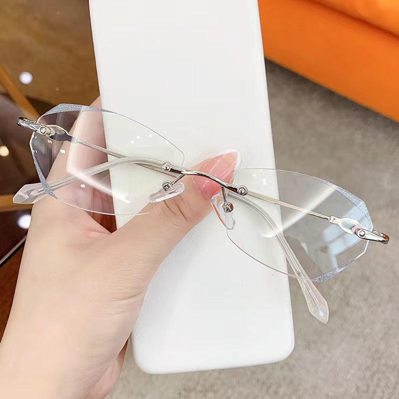 🔥New Arrival -49% OFF🔥Pousbo® Fashionable Anti-blue Light Rimless Reading Glasses