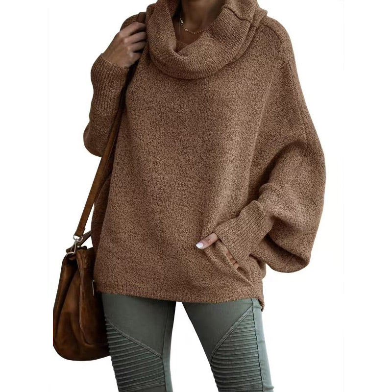 🌹Winter Hot Sale 49% OFF⏳Women's Batwing Cowl Neck Sweater with Pocket