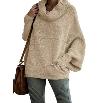 🌹Winter Hot Sale 49% OFF⏳Women's Batwing Cowl Neck Sweater with Pocket