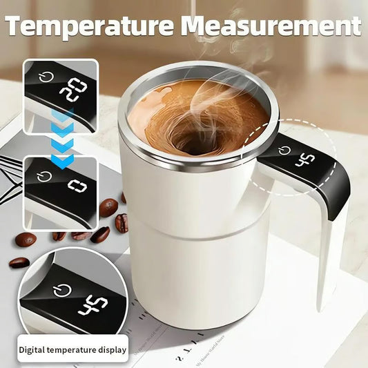 🏆Flash Sale⚡50K+ SOLD! 💥☕ Rechargeable Automatic Magnetic Stirring Coffee Mug Set