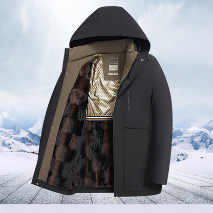 💥Christmas Special Offer💥Men’s Winter Thermal Thick Hooded Parka Coat