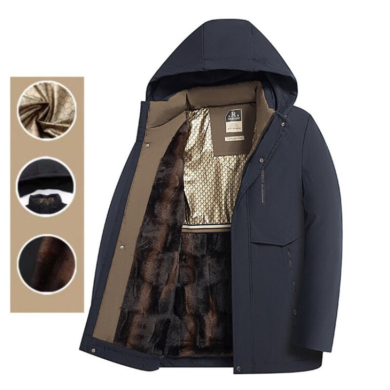 💥Christmas Special Offer💥Men’s Winter Thermal Thick Hooded Parka Coat