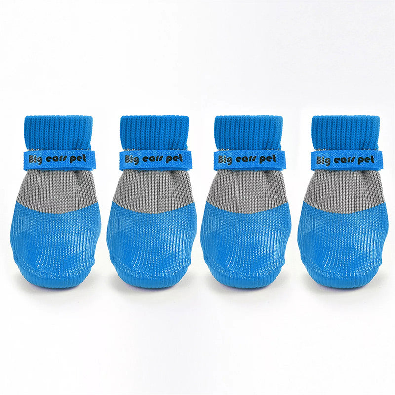 2 Pairs Anti-Slip Waterproof Dog Socks Shoes