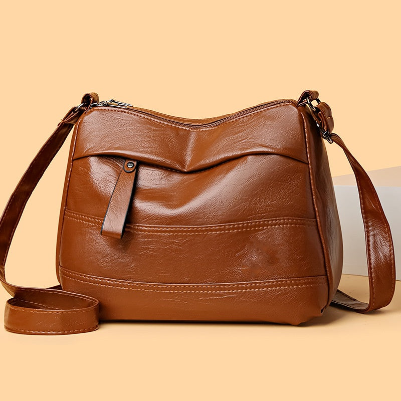 Retro Large-Capacity Multilayer Shoulder Bag