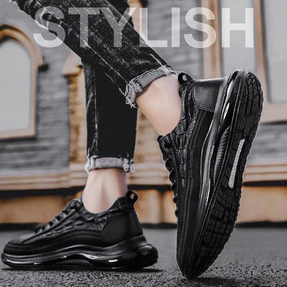 Men’s Luxury Crocodile Print Air Cushion Sneakers