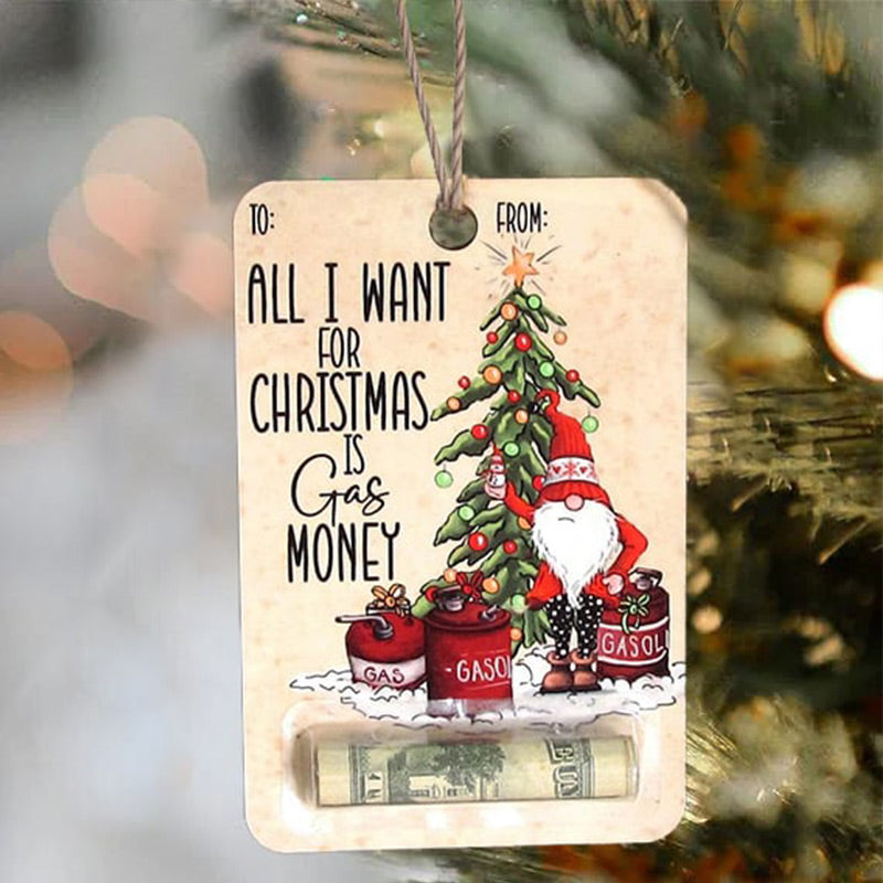 Christmas Cards Money Holder Ornament for Cash Gifts