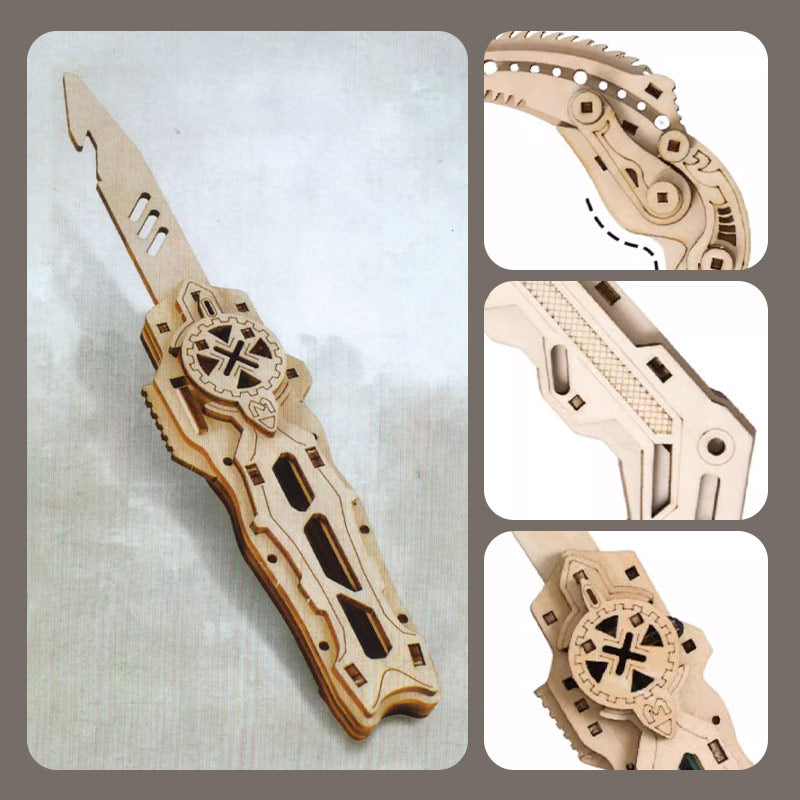 Wooden Military Knife Model Puzzle