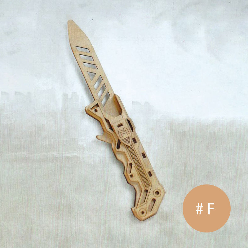 Wooden Military Knife Model Puzzle