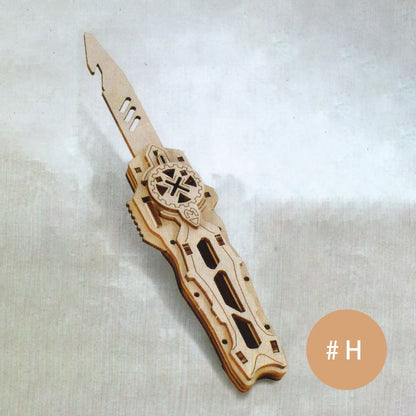 Wooden Military Knife Model Puzzle