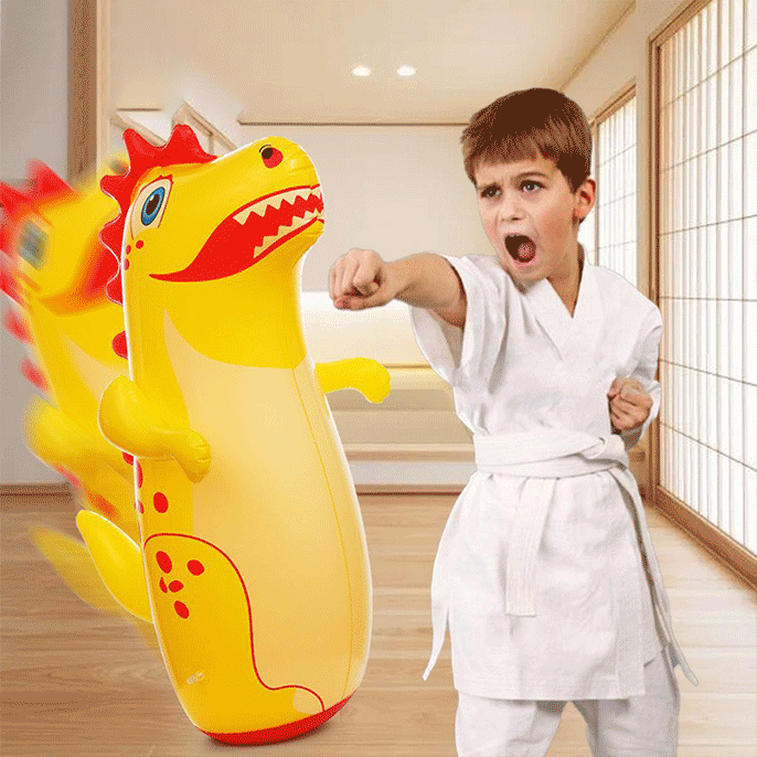 Inflatable Dinosaur Tumbler Boxing Toy for Kids