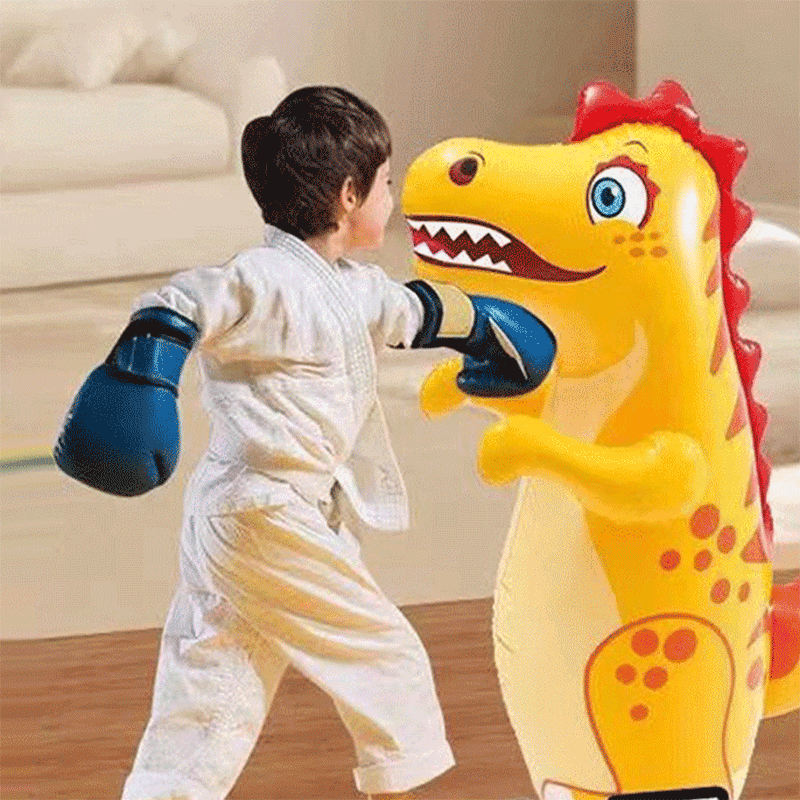 Inflatable Dinosaur Tumbler Boxing Toy for Kids