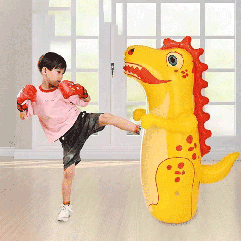 Inflatable Dinosaur Tumbler Boxing Toy for Kids