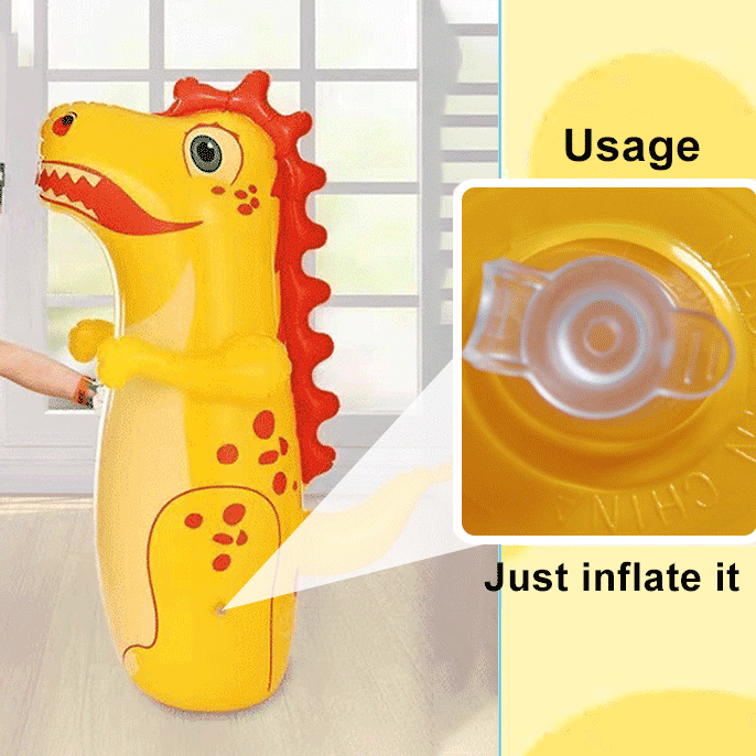 Inflatable Dinosaur Tumbler Boxing Toy for Kids