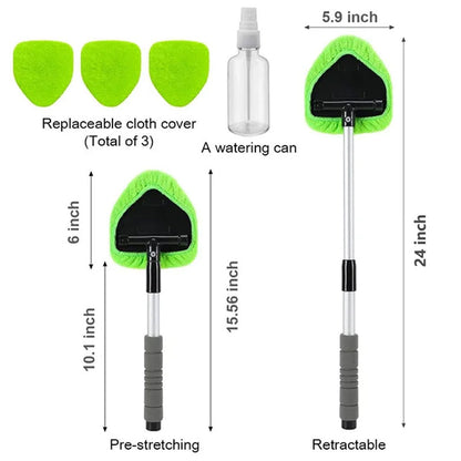 Windshield Cleaning Tool Set with Extendable Handle