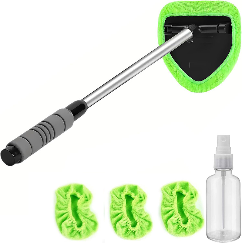 Windshield Cleaning Tool Set with Extendable Handle