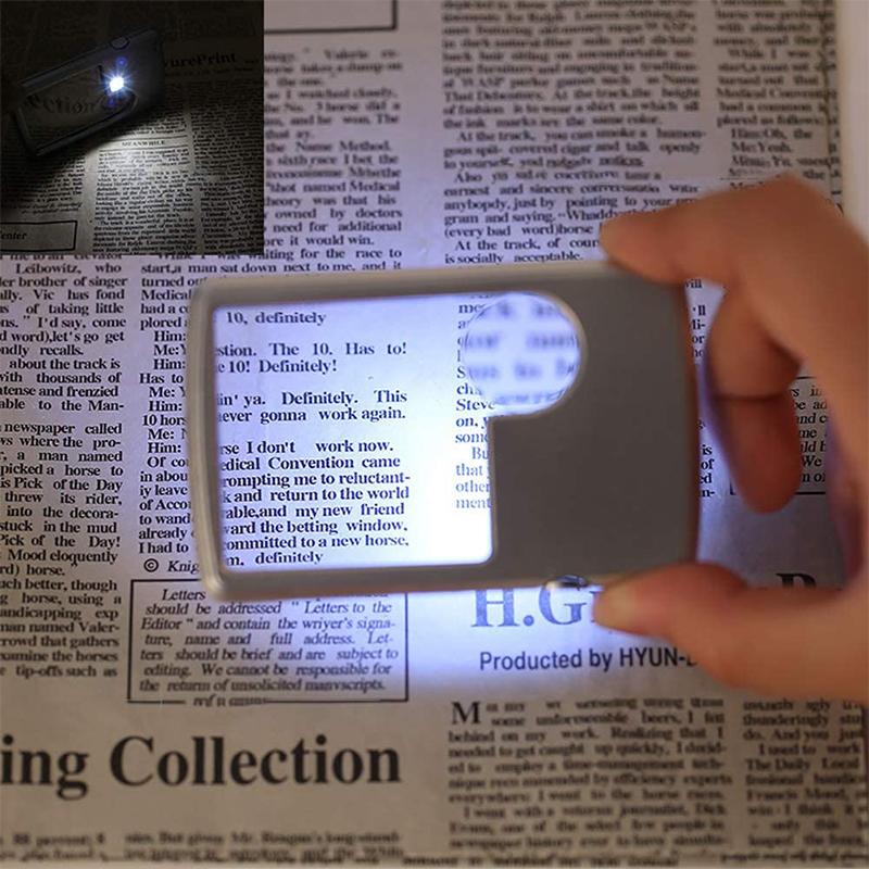 LED Card Type Magnifier for Reading🔥