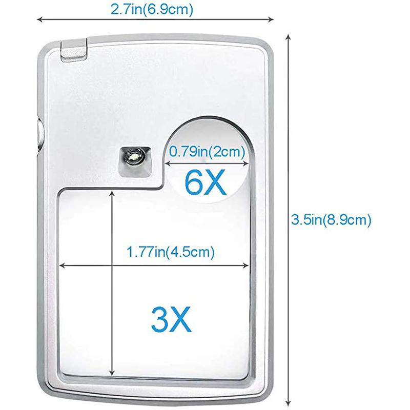 LED Card Type Magnifier for Reading🔥