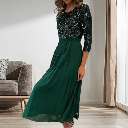 🔥Big Sale 50% OFF🔥Women's Sequin Midi Tulle Dress