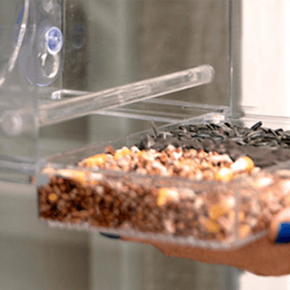 Transparent Acrylic  Window Bird Feeder