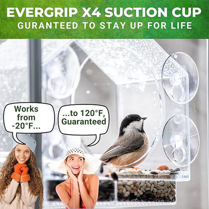 Transparent Acrylic  Window Bird Feeder