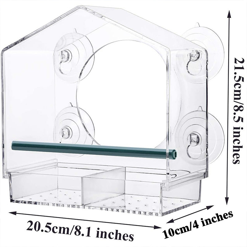 Transparent Acrylic  Window Bird Feeder