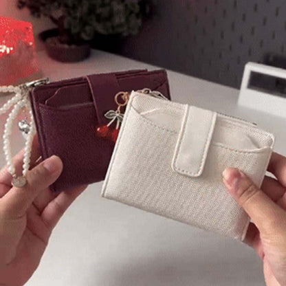 Handheld Multi-Layer Two-Fold Zipper Wallet