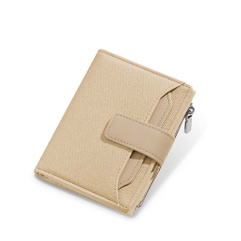 Handheld Multi-Layer Two-Fold Zipper Wallet