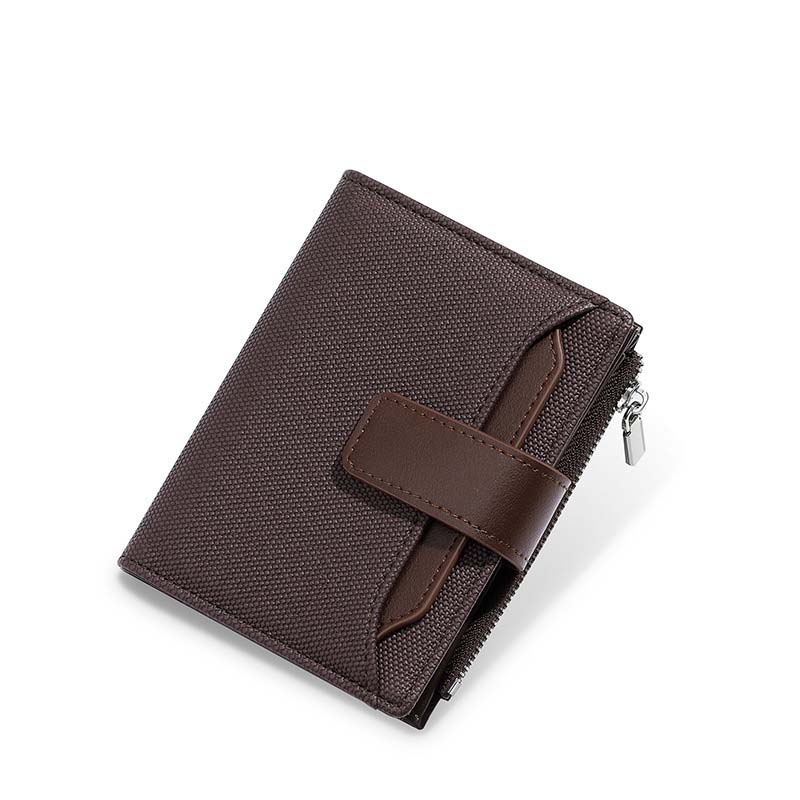 Handheld Multi-Layer Two-Fold Zipper Wallet