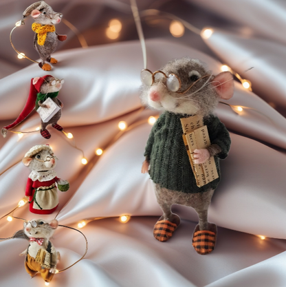 🎅Christmas sale 49% off🎄Cute needle felt mouse for decoration