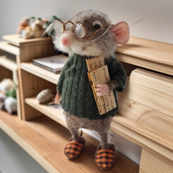 🎅Christmas sale 49% off🎄Cute needle felt mouse for decoration