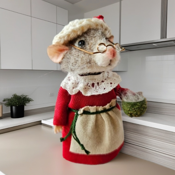 🎅Christmas sale 49% off🎄Cute needle felt mouse for decoration