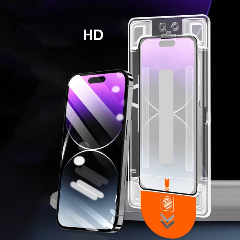 Quick-Apply Anti-Dust and Blue Light Screen Privacy Protector for iPhone
