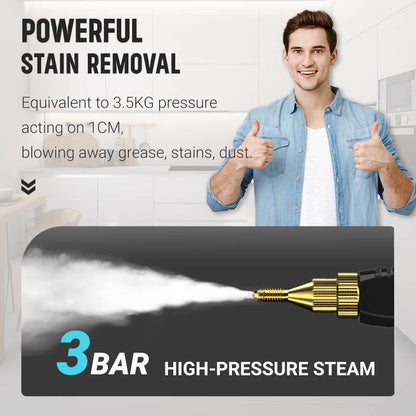 🥳2026 HOT SALE🥳💞50K+ SOLD!🛡️💧50% OFF! 2500W Handheld Steam Cleaner – High‑temp pressurized steam, melts grease & grime. No scrubbing. 🧼✨