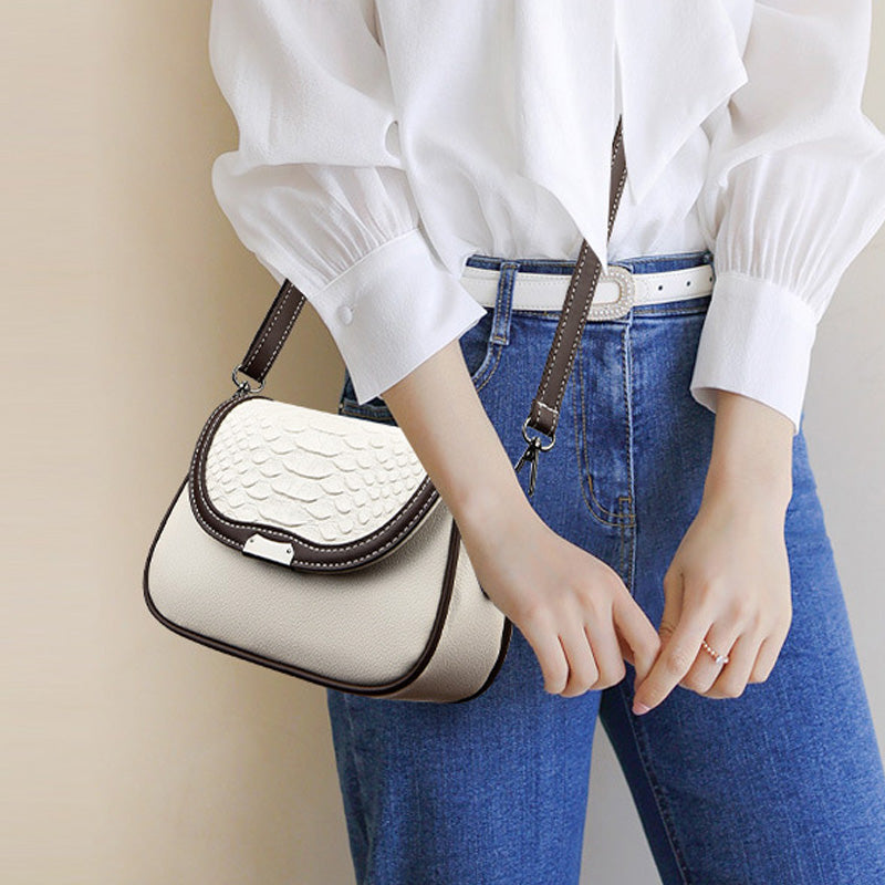 Women's Faux Leather Small Square Crossbody Bag