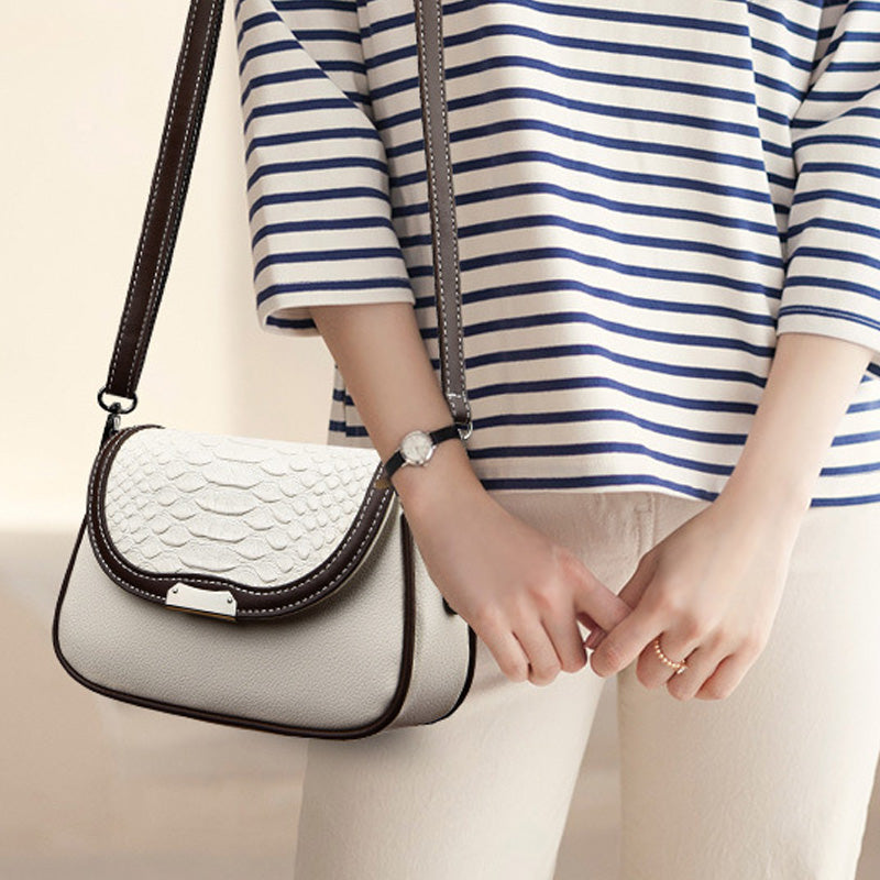 Women's Faux Leather Small Square Crossbody Bag