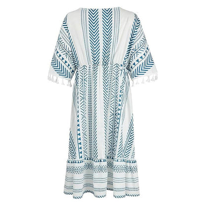 🏖️ Meet Summer-50% OFF👗Ethnic Style Casual Printed Dress