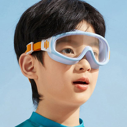 HD Children's Large-frame Waterproof and Anti-fog Swimming Goggles