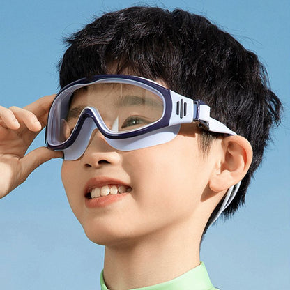 HD Children's Large-frame Waterproof and Anti-fog Swimming Goggles
