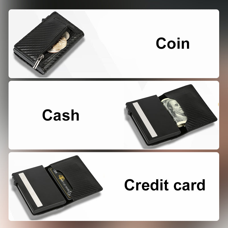 RFID Blocking Magnetic Pop up Card Holder