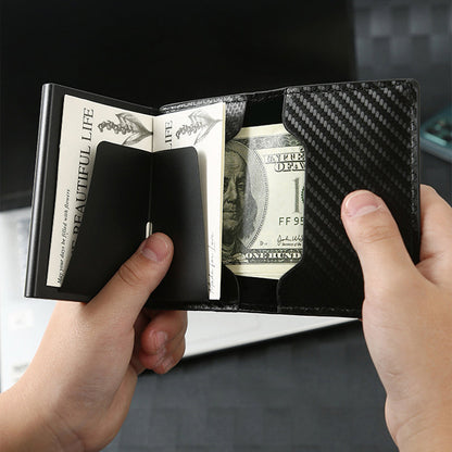 RFID Blocking Magnetic Pop up Card Holder