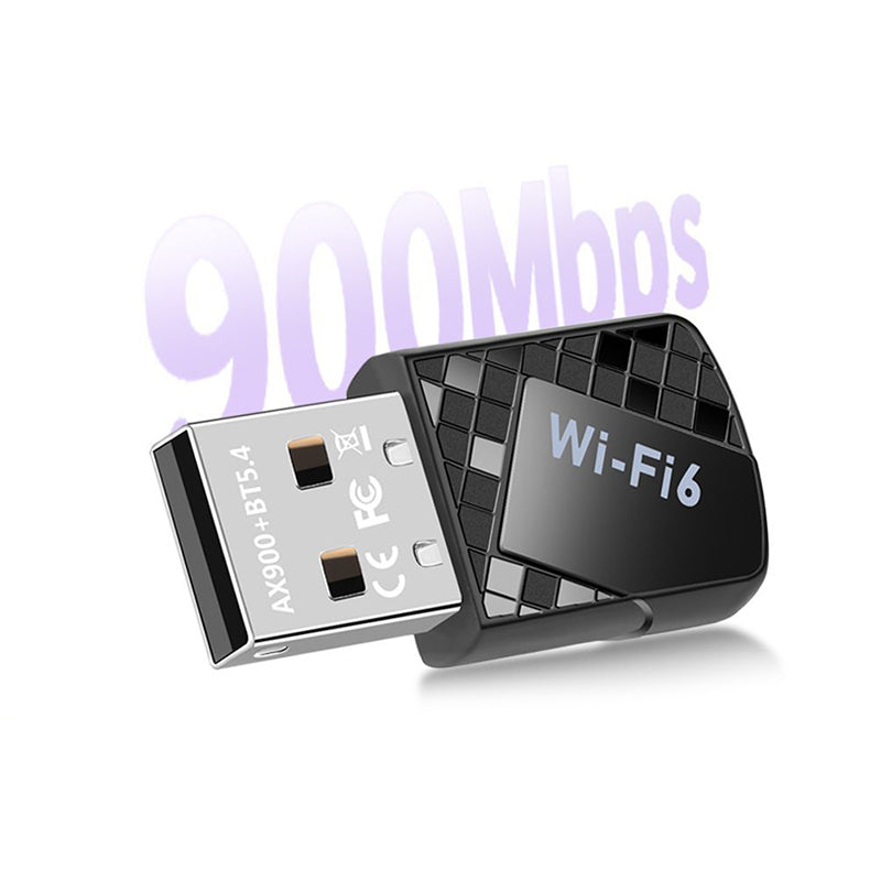 Wi-Fi 6 USB Wireless Adapter with Dual Antennas