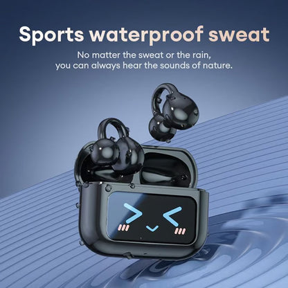 🎧💜LAST DAY - 50% off💜🔥Bone Conduction Wireless Bluetooth Ear Clip Earphones with Touch Screen