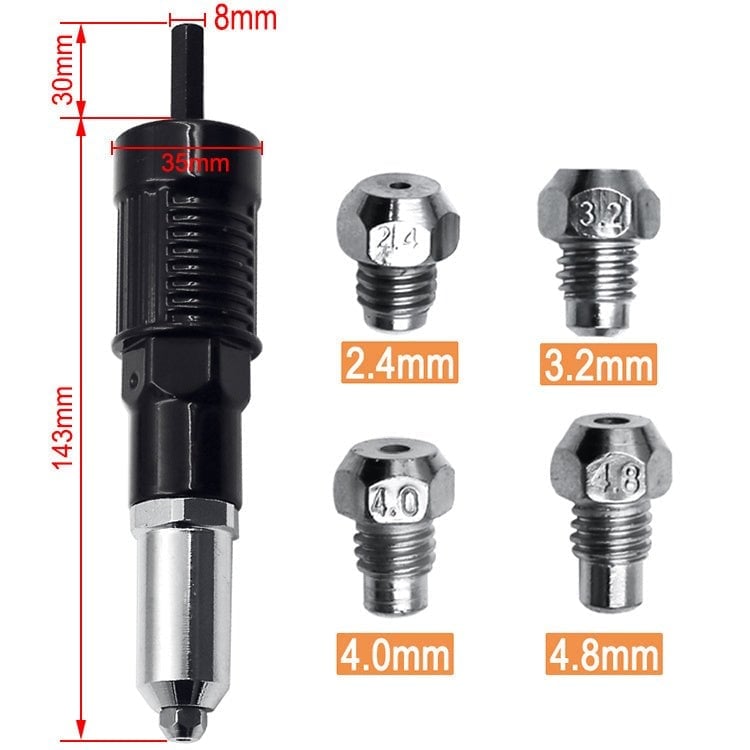 📢📢60 %  OFF !! ⏰Pneumatic Core-pulling Electric Drill Rivet Machine