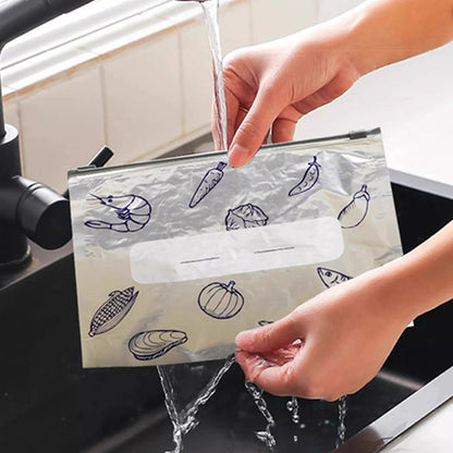 💥🔥🔁Reusable Aluminum Foil Sealable Storage Bags