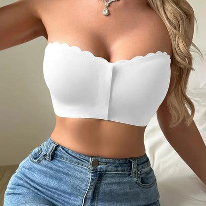 🔥 Last Day 81% OFF! 🔥🔥BUY 1 GET 1🔥 Seamless Front Closure Strapless Bandeau Bra – Comfort & Support All Day! 💖