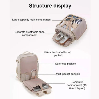 Box-style Large-capacity Luggage Backpack