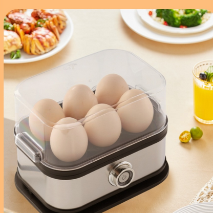 🔥40% discount while stocks last!🎉Multifunctional Egg Steamer with Clear Lid💥